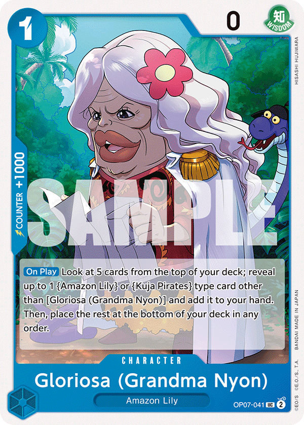Gloriosa (Grandma Nyon) One Piece card