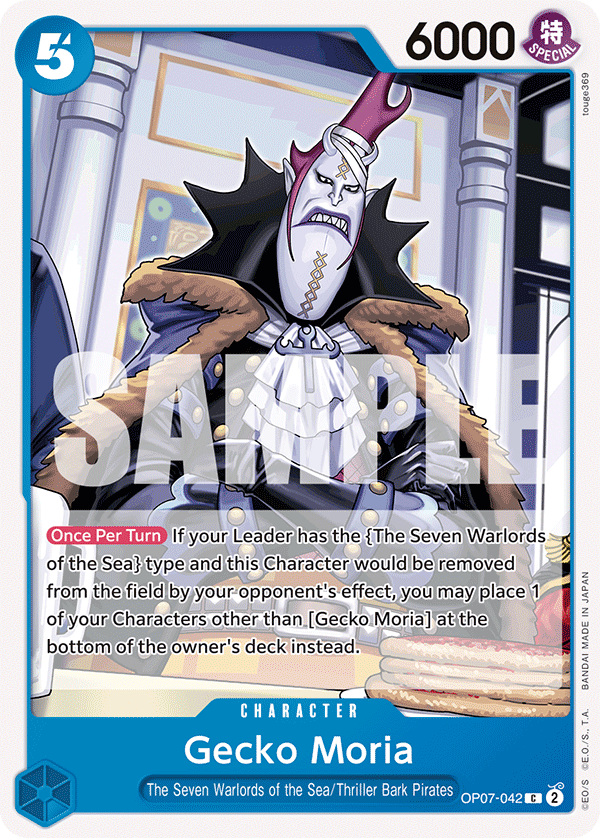 Gecko Moria One Piece card