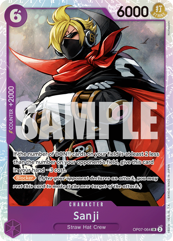 Sanji One Piece card