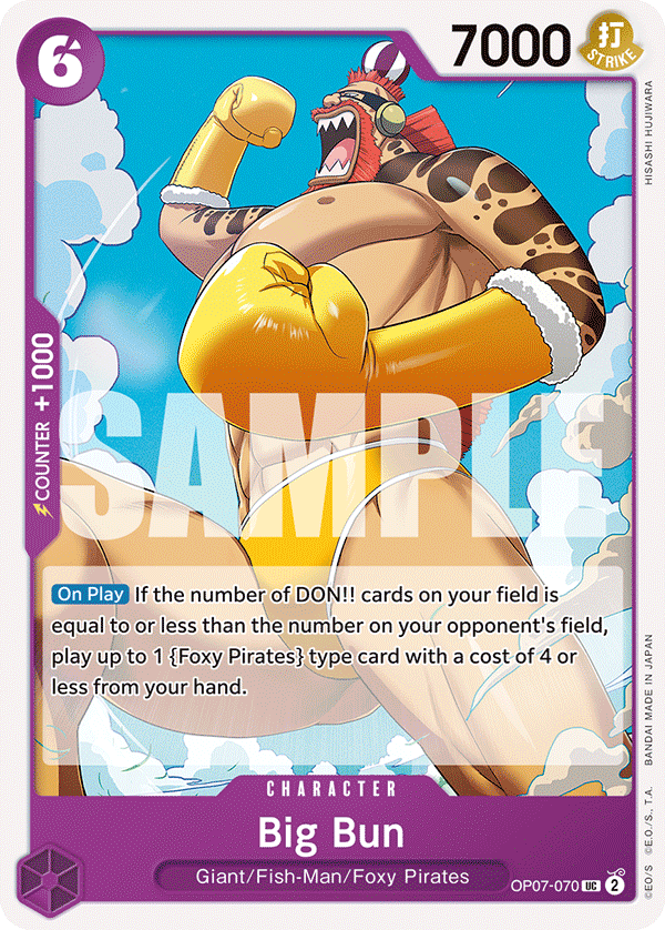 Big Bun One Piece card