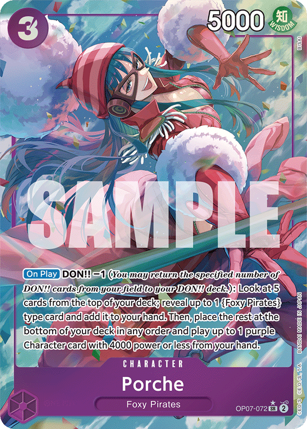 Porche One Piece card