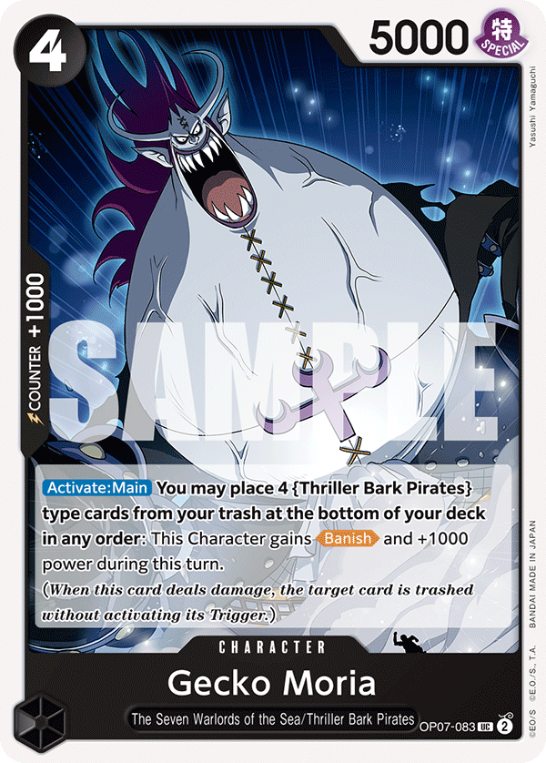 Gecko Moria One Piece card