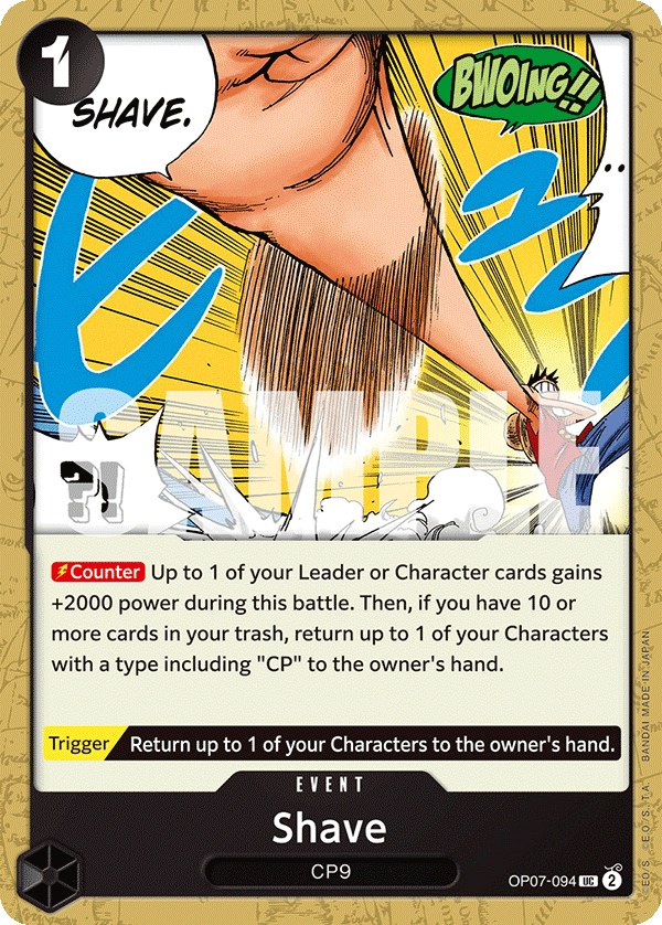 Shave One Piece card