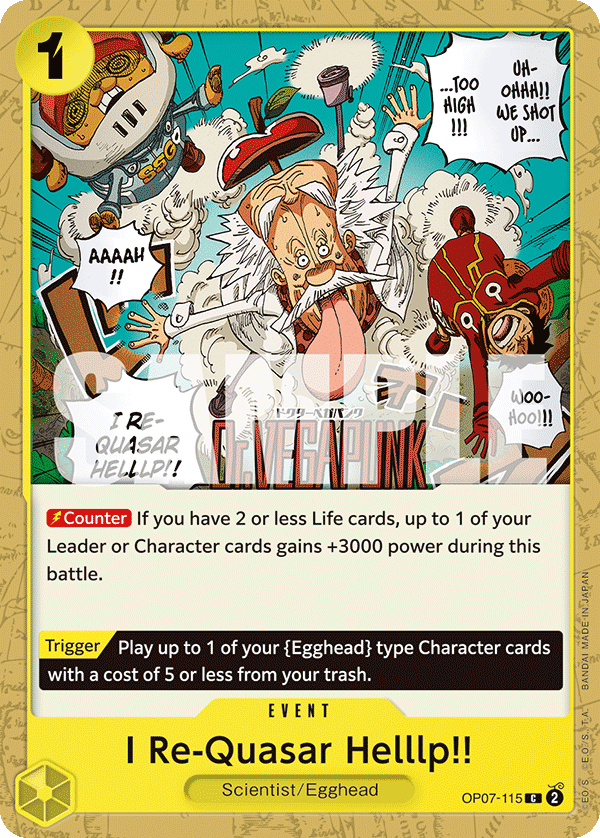 I Re-Quasar Helllp!! One Piece card