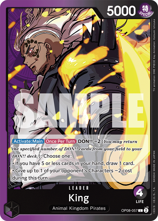 King One Piece card