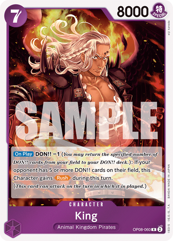 King One Piece card