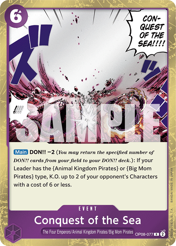 Conquest of the Sea One Piece card