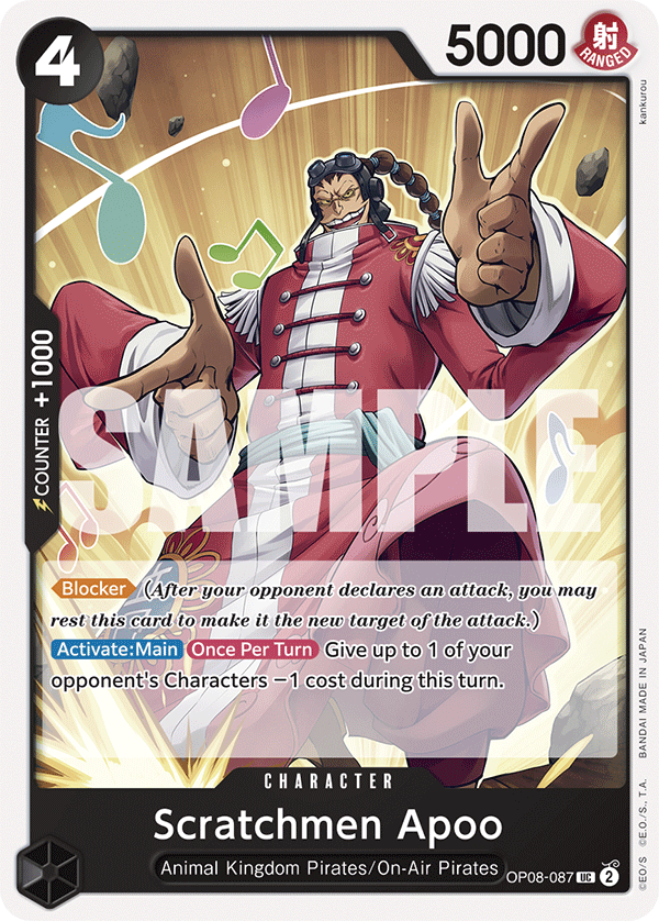 Scratchmen Apoo One Piece card