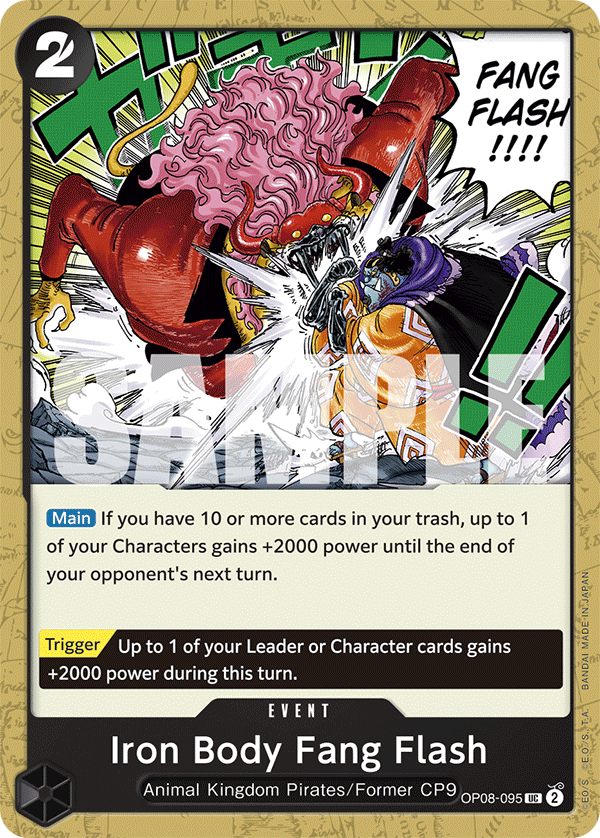 Iron Body Fang Flash One Piece card