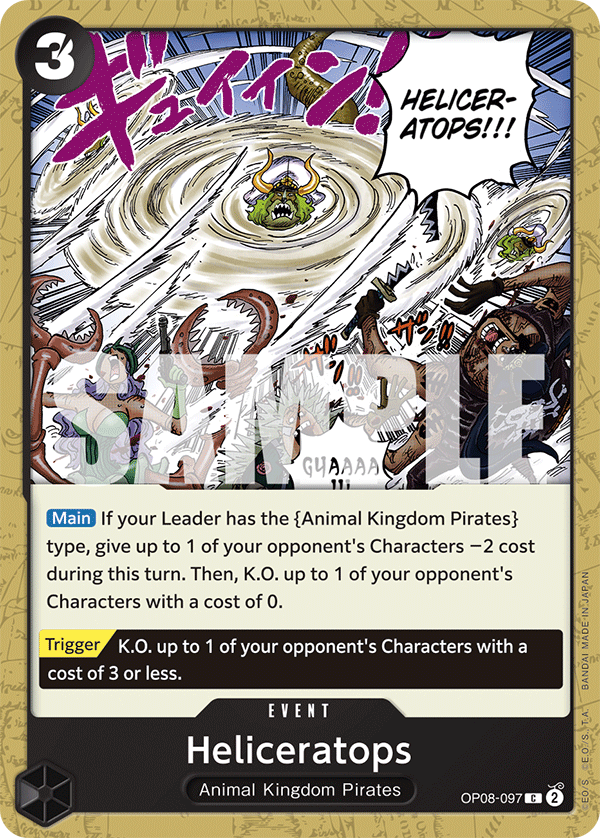 Heliceratops One Piece card
