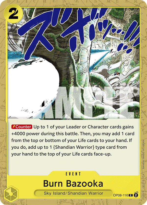 Burn Bazooka One Piece card