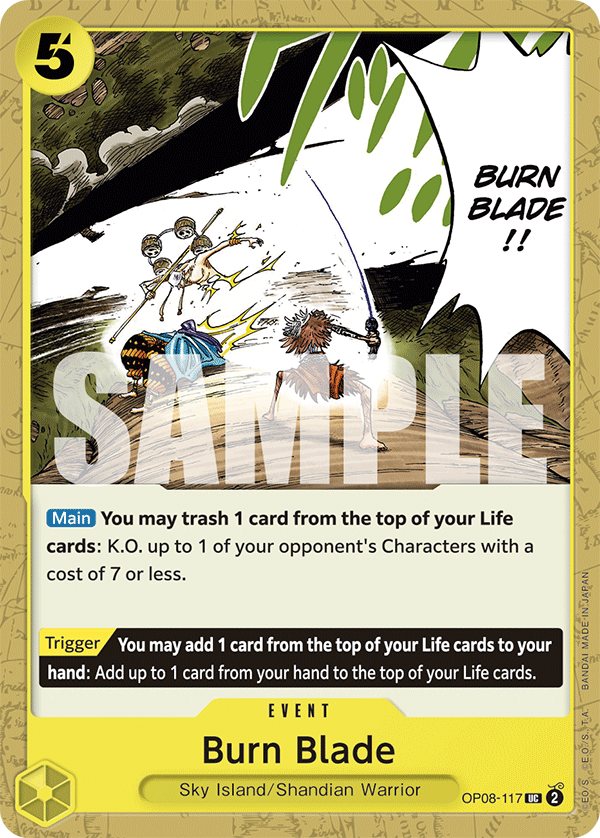 Burn Blade One Piece card