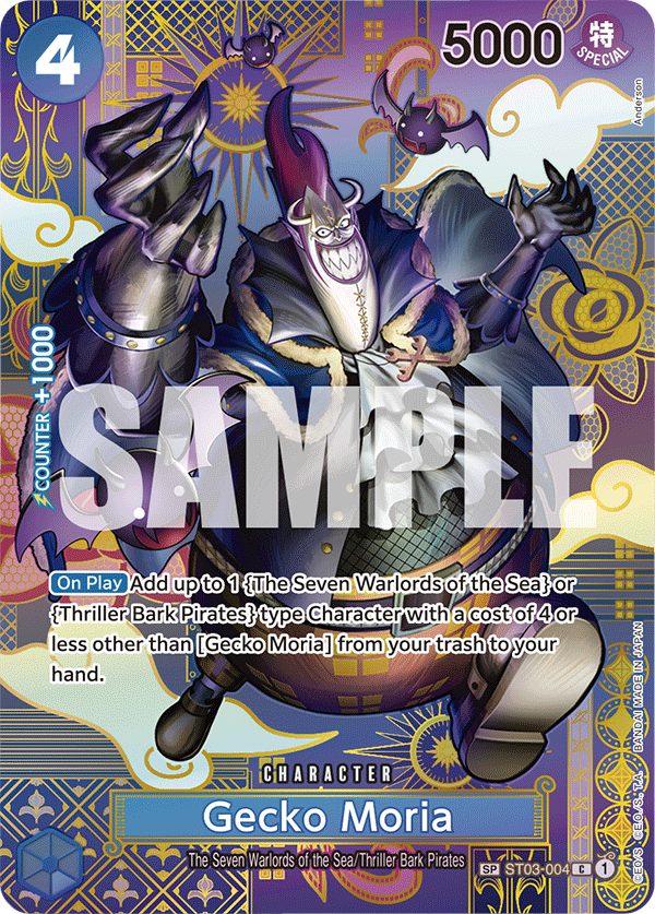 Gecko Moria One Piece card
