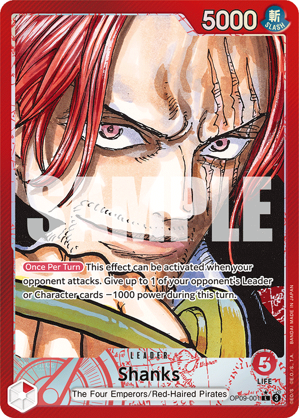 Shanks One Piece card