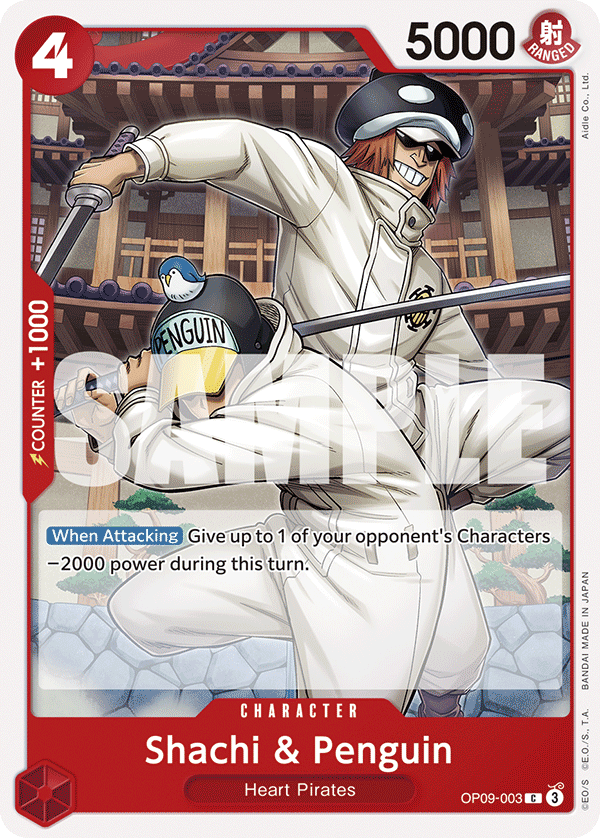Shachi & Penguin One Piece card