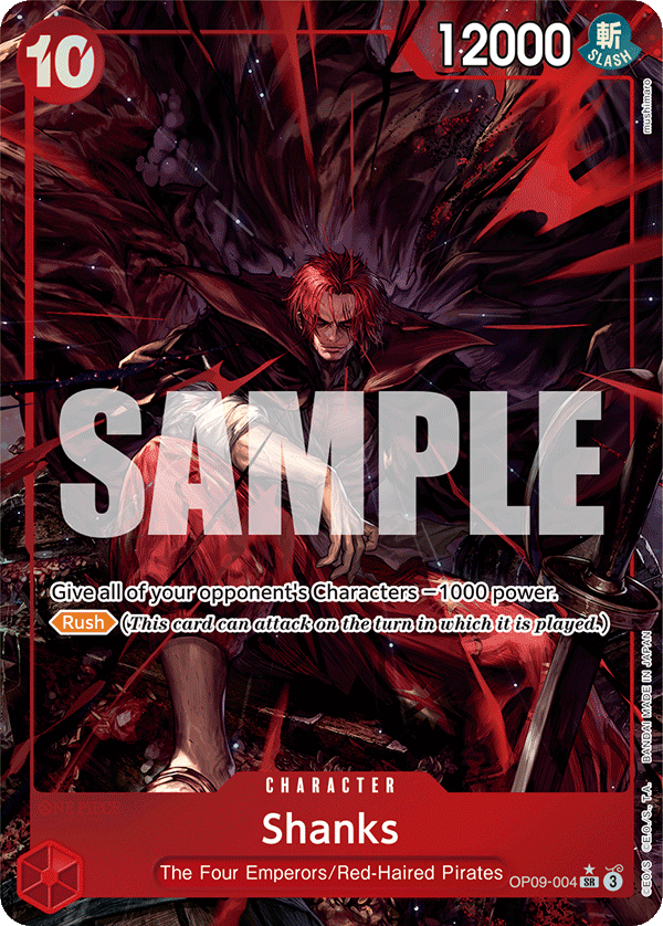 Shanks One Piece card