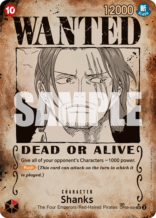 Shanks One Piece card