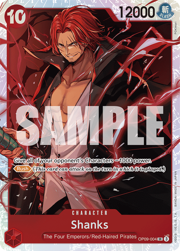 Shanks One Piece card