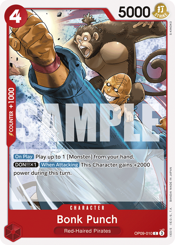 Bonk Punch One Piece card