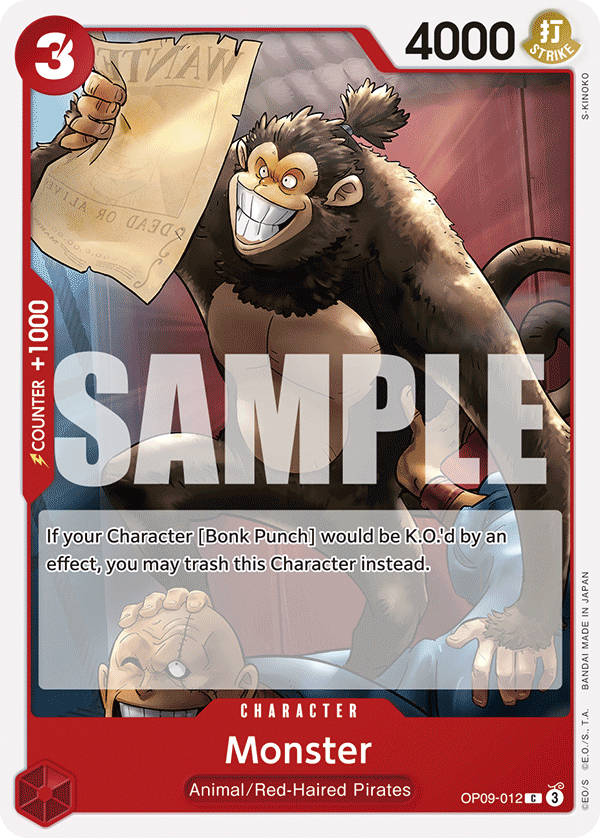 Monster One Piece card