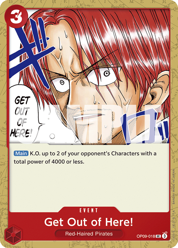 Get Out of Here! One Piece card