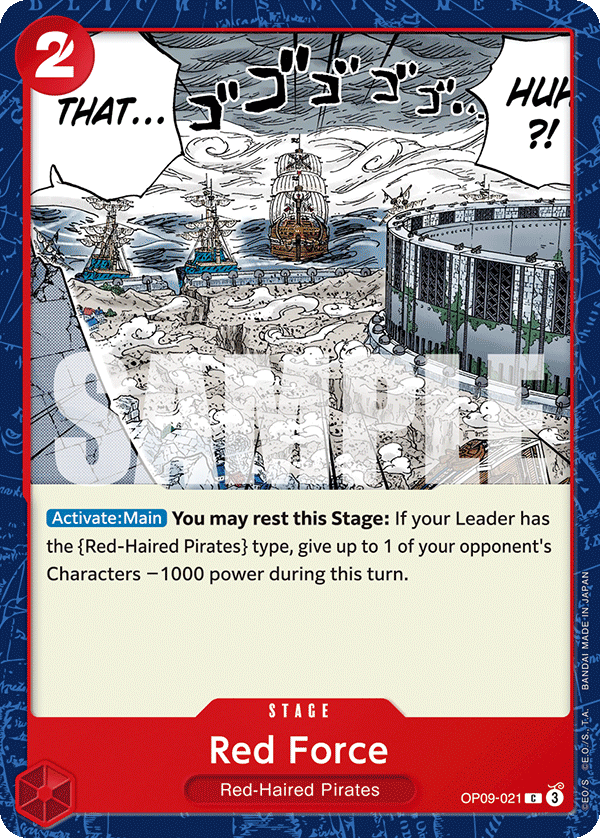 Red Force One Piece card
