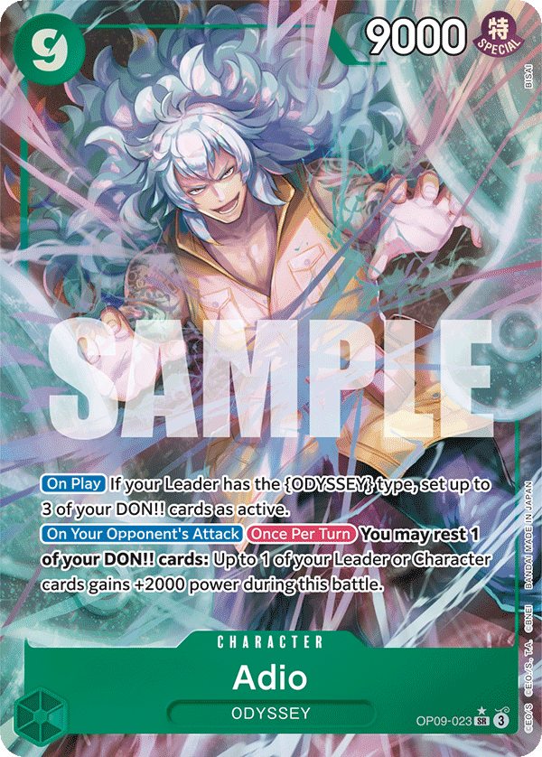 Adio One Piece card