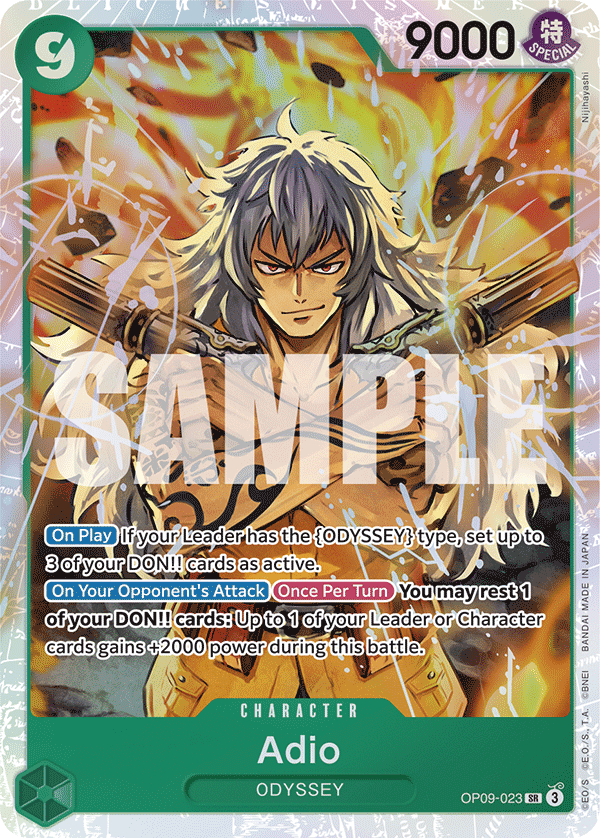 Adio One Piece card