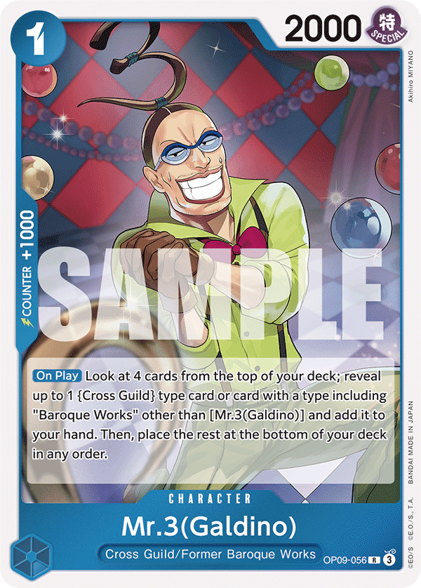 Mr.3(Galdino) One Piece card