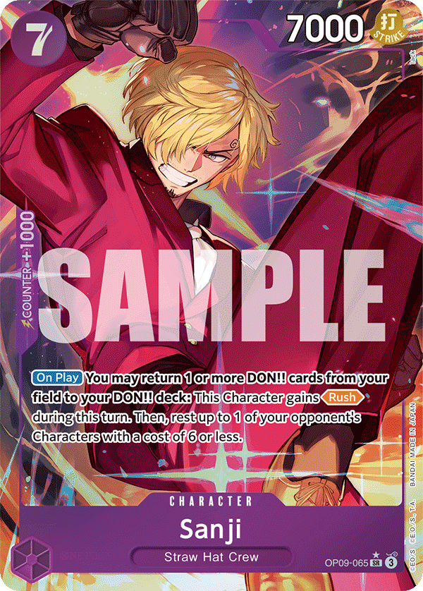 Sanji One Piece card