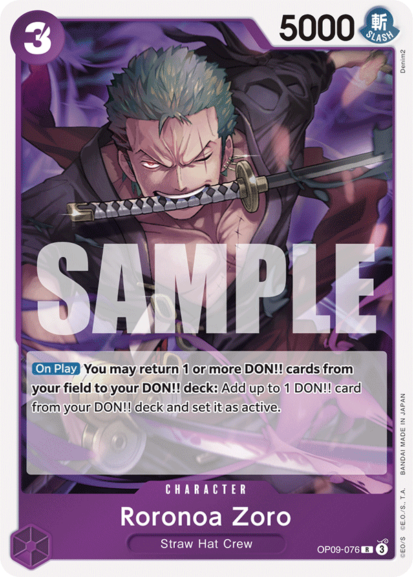 Roronoa Zoro One Piece card