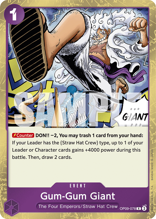 Gum-Gum Giant One Piece card