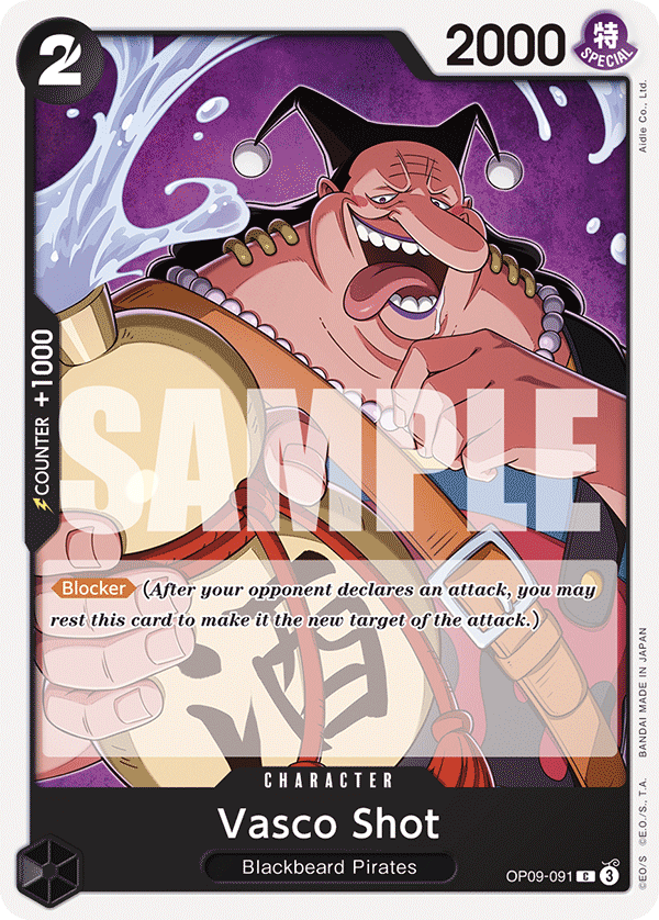 Vasco Shot One Piece card