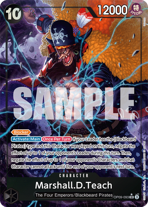Marshall.D.Teach One Piece card