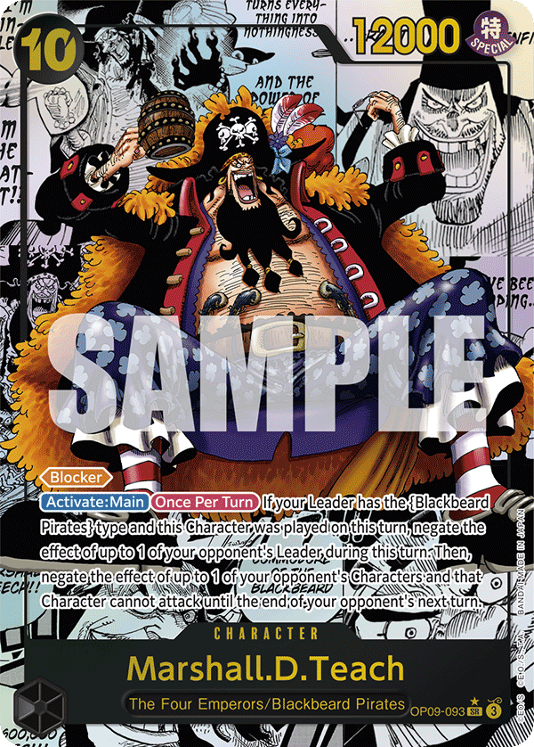 Marshall.D.Teach One Piece card
