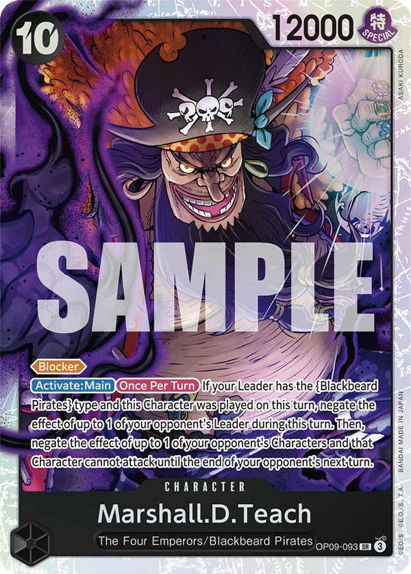 Marshall.D.Teach One Piece card