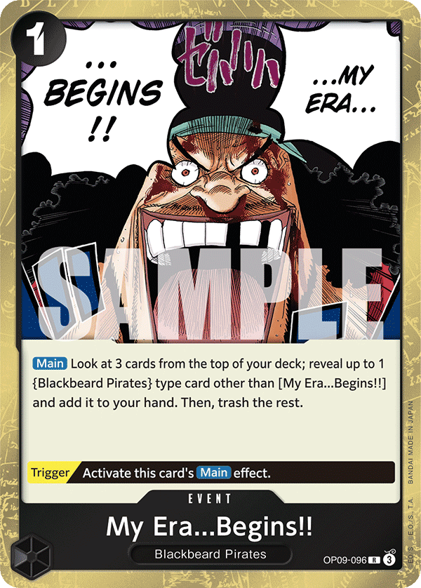 My Era...Begins!! One Piece card