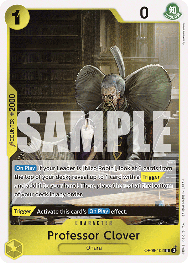 Professor Clover One Piece card