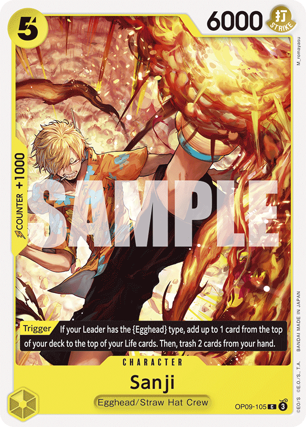 Sanji One Piece card