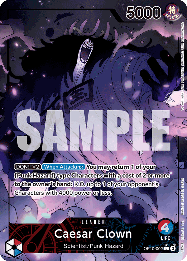Caesar Clown One Piece card