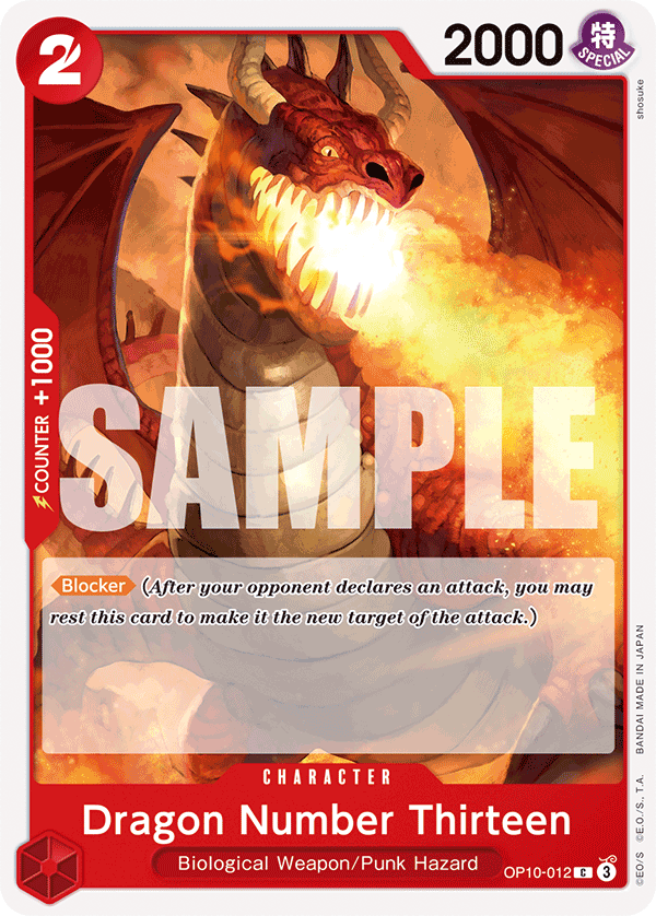 Dragon Number Thirteen One Piece card