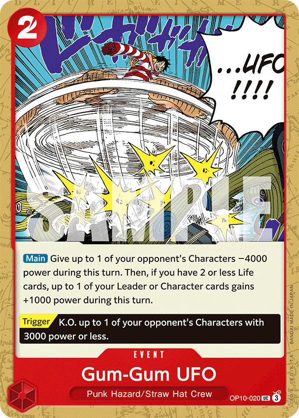 Gum-Gum UFO One Piece card