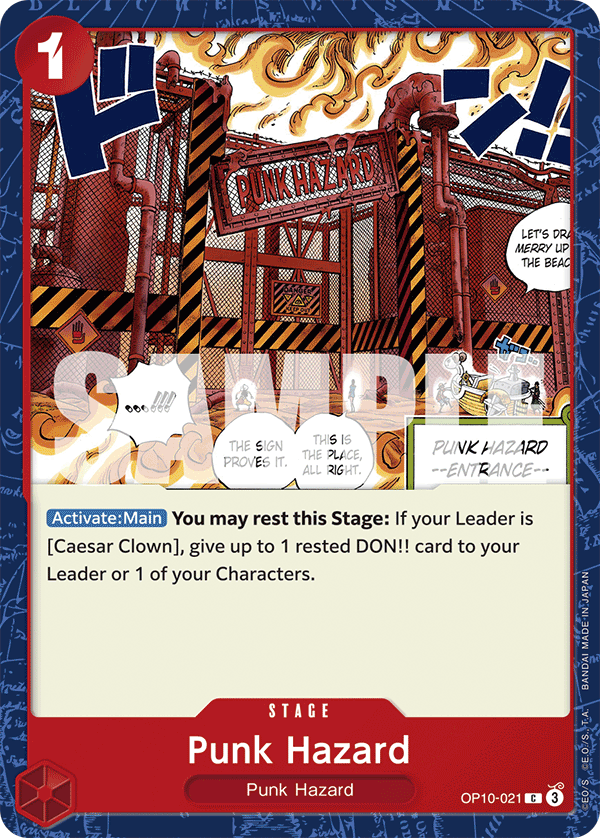 Punk Hazard One Piece card