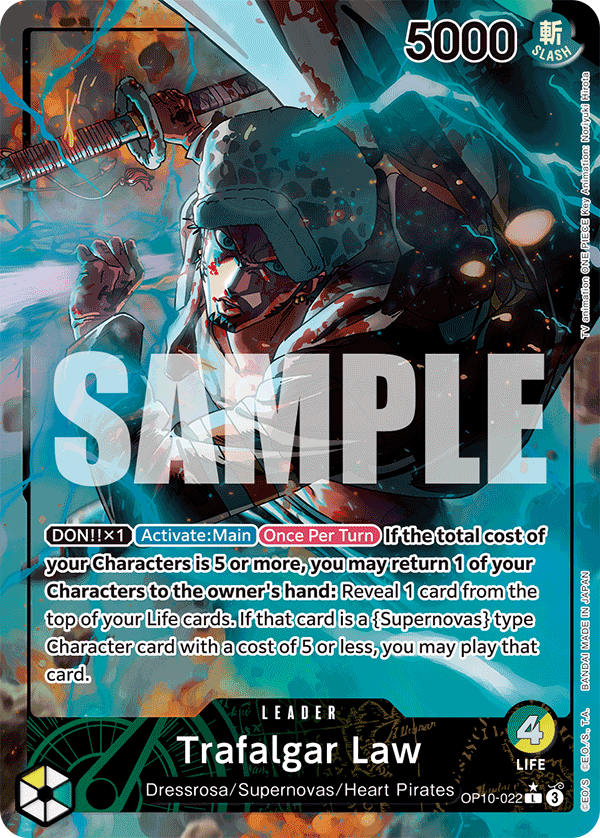 Trafalgar Law One Piece card