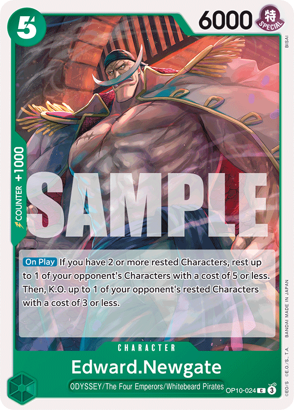 Edward.Newgate One Piece card