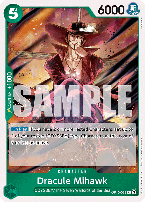 Dracule Mihawk One Piece card