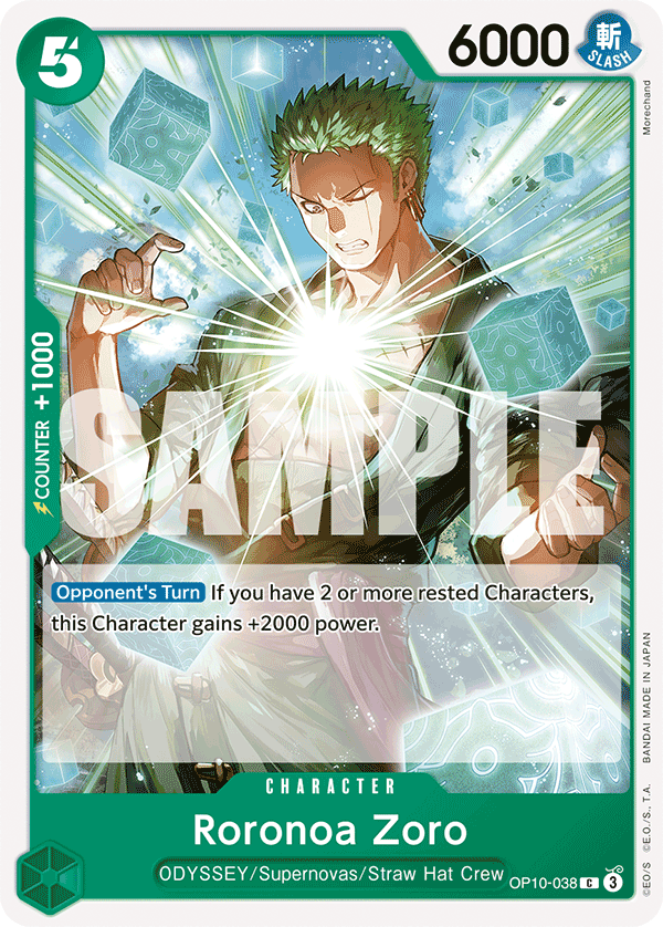 Roronoa Zoro One Piece card