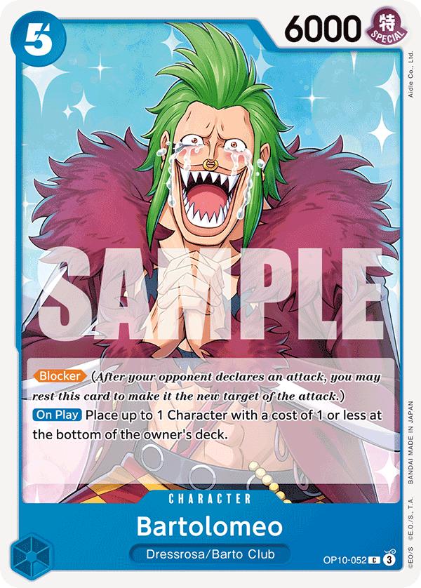 Bartolomeo One Piece card