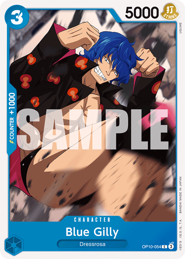 Blue Gilly One Piece card