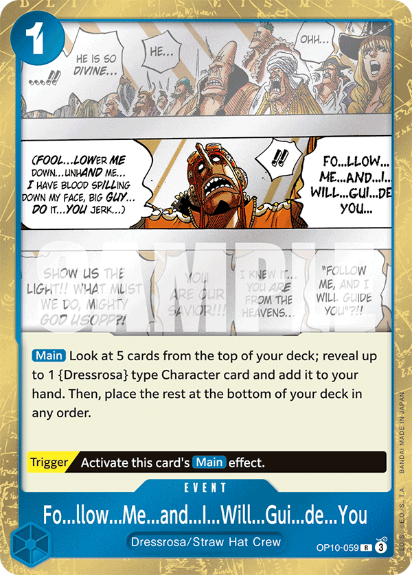 Fo...llow...Me...and...I...Will...Gui...de...You One Piece card